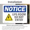Signmission UPS Room Do Not Enter Sign, Vinyl Decal, 10in W x 7in L, 2PK OS-2PACK-NS-D-710-L-18786 - alternate 5